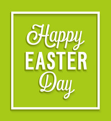 Happy Easter Day vintage greeting card.