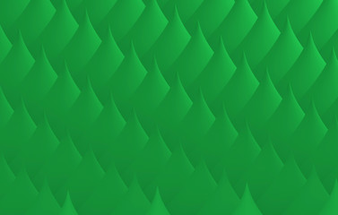 3d geometric pattern with curved green cones