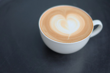 Cup of coffee with beautiful Latte art