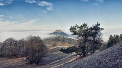 Burg Hohenzollern Winterpanorama