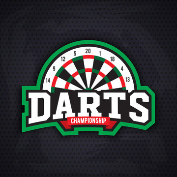  Darts porting logo and leisure design.