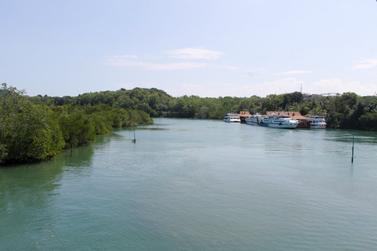 Nongsapura, Batam, Indonesia -  January 10 2016 : Sambau, Nongsa Ferry Terminal