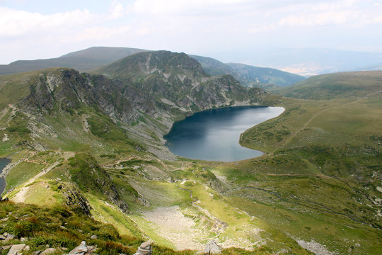 One of the seven Rila lakes - Babreka or The kidney