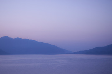 Sunset over Marmaris in Turkey