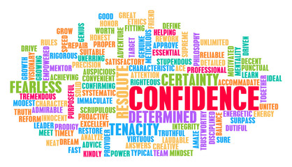 Confidence Word Cloud Concept