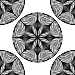 Design seamless monochrome grid textured background