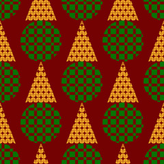 Colored circles and triangles