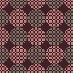 The pattern of circles and squares