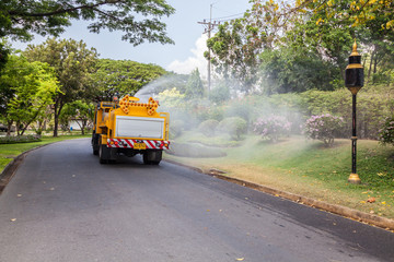 Watering Trees in a Garden