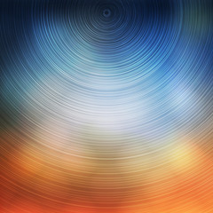 Abstract Colorful Concentric Circles Pattern on Blurred Background, Vector Design