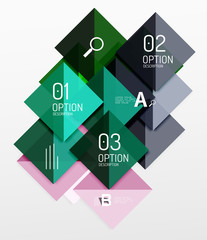 Vector square abstract background
