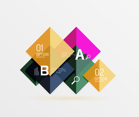Vector square banner