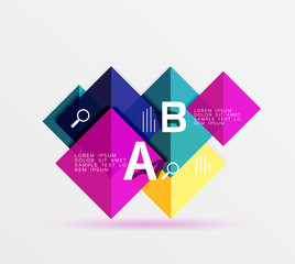 Vector square banner