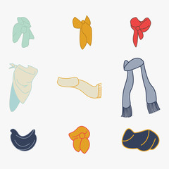 Set of scarves