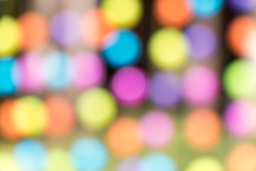 Background of Bokeh from colored balls.