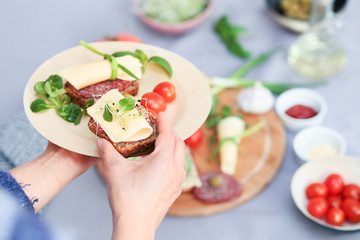 Preparing healthy snacks