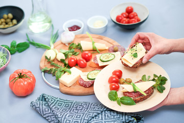 Preparing healthy snacks