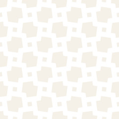 Subtle Ornament With Striped Rhombuses. Vector Seamless Monochrome Pattern