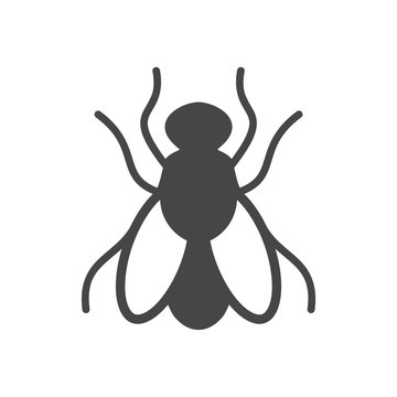 Housefly icon, Fly icon - Illustration