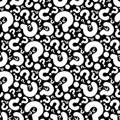 seamless question pattern and background vector illustration