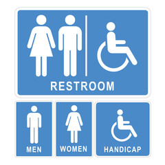 Restroom sign