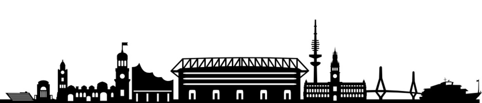Skyline Hamburg Stadion