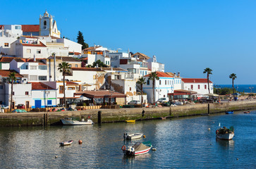 Ferragudo fishing village, Algarve, Portugal.