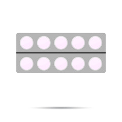 Pack of tablets vector