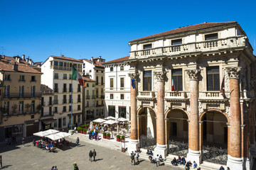 Vicenza, Loggia del Capitaniato - obrazy, fototapety, plakaty