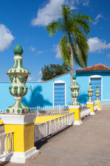 Fototapeta premium Plaza Mayor -Principal square of Trinidad. Sancti Spiritus Province, Cuba.