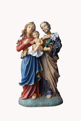 The Holy Family consists of the Child Jesus, the Virgin Mary, and Saint Joseph. Veneration of the Holy Family was formally begun in the 17th century by Saint Fran&ccedil;ois de Laval