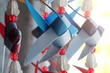 plaided bamboo fish is artificial by plastic