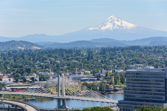 Portland and Mount Hood, Oregon