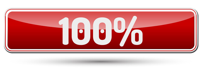 100% - Abstract beautiful button with text.