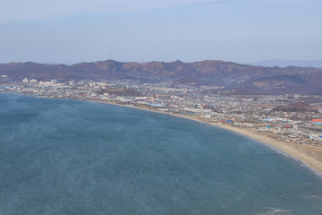 View of the Nakhodka from Mount Sister