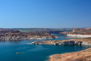 Landscape of Lake Powell, Arizona USA