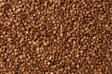 Dark Buckwheat texture high-quality photo of premium buckwheat groats