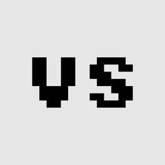 Versus letters icon.  VS logo. Vector illustration.