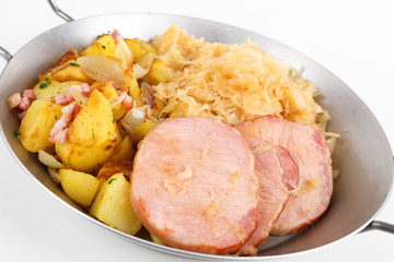 Pfanne mit Kassler