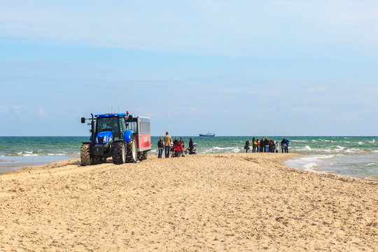 Skagen cape a tourist attraction in Denmark