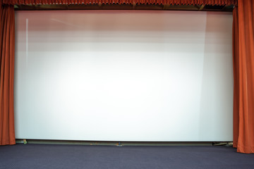 white cloth for the cinema