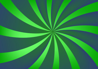 abstract green and blue color on swirling radial pattern background