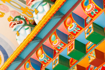 Buddhist temple details
