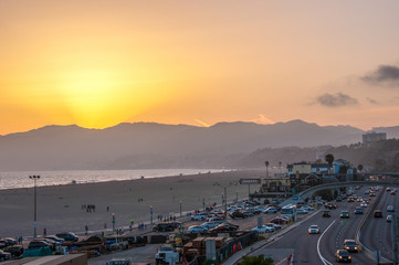 Beach Santa Monica, Los Angeles, California, USA