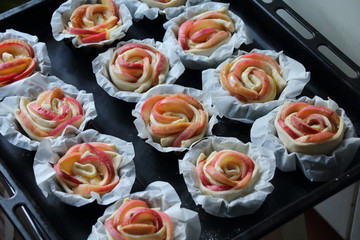 Homemade cookies in the forms