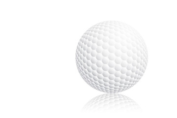 Isolated golf ball