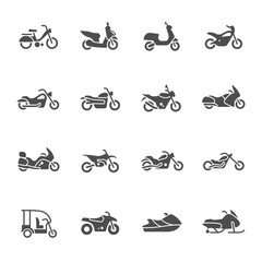 Motorcycle icons