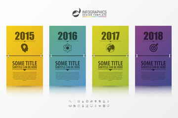 Business timeline infographic template. Calendar concept