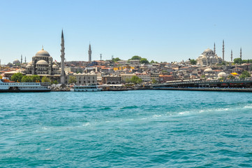 Obraz premium Golden Horn Bay, View of the old city of Istanbul, Turkey