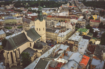 Obraz premium Lviv Latin Cathedral, Lviv, Ukraine